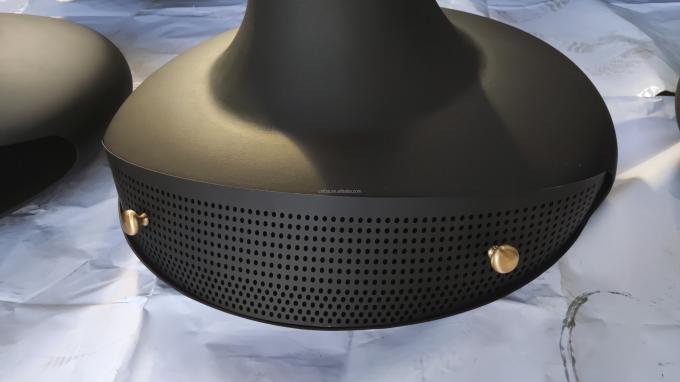 Τεφερίκιο Ατσάλι από άνθρακα Στρογγυλό τραπέζι Ευρωπαικό στυλ Λούξυ έπιπλα υψηλής ποιότητας Μαύρο σύγχρονο γυαλί Τέχνη περιστροφής 6