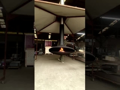 Εσωτερική ανασταλμένη θερμάστρες ξύλινη εστία Buning και ανώτατη κρεμώντας εστία